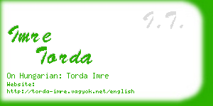 imre torda business card